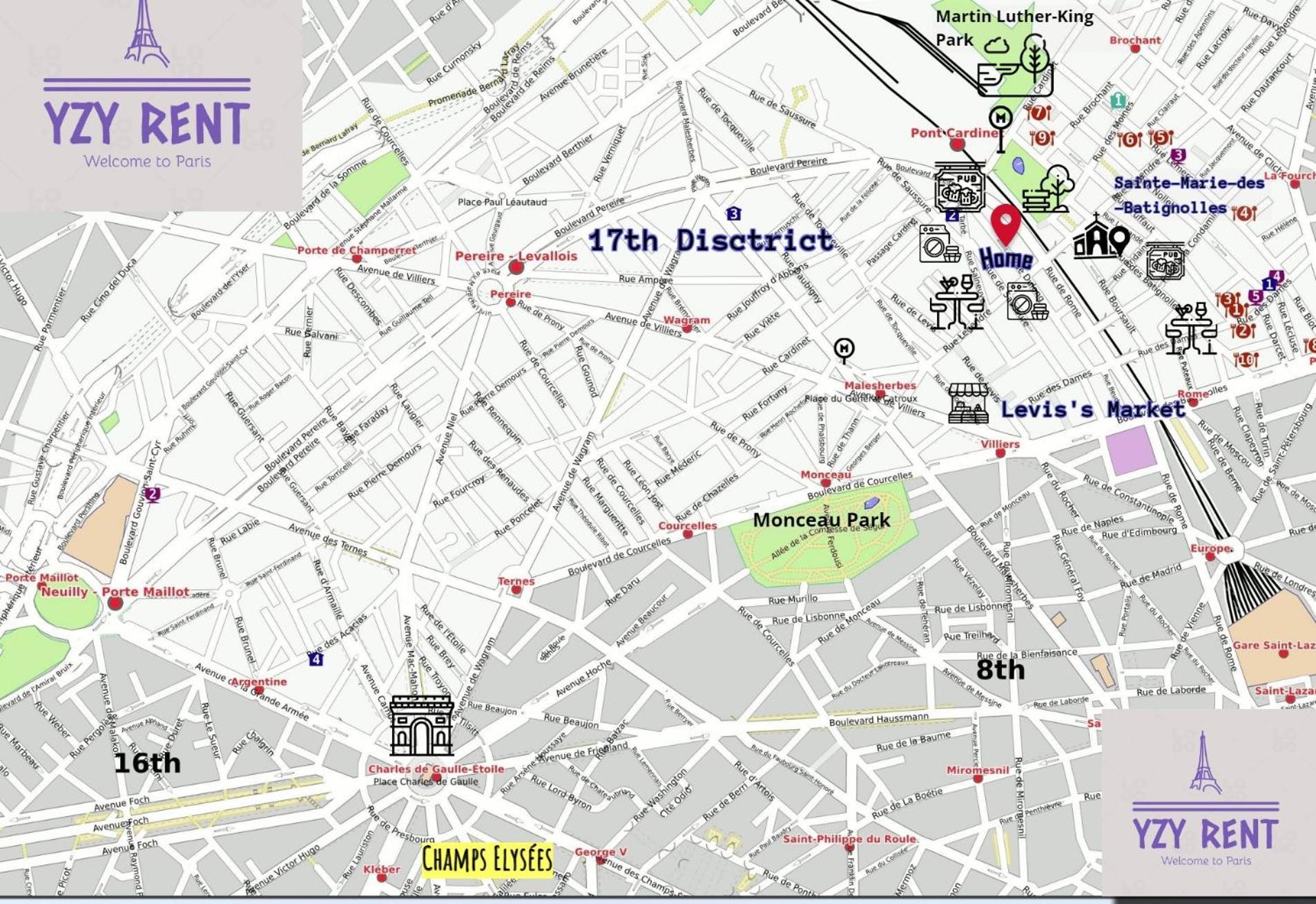 Studio Moderne Au Coeur De Paris Batignolles Kültér fotó
